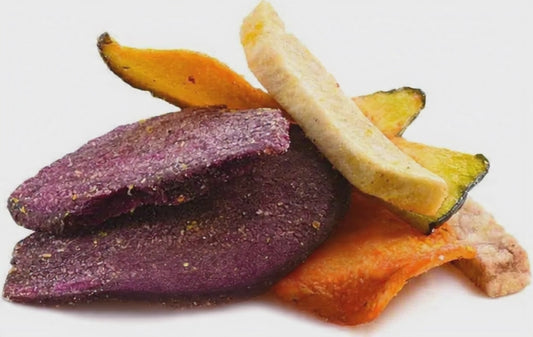 Jerk Veggie & Plantain Chips w/crunchy chickpeas